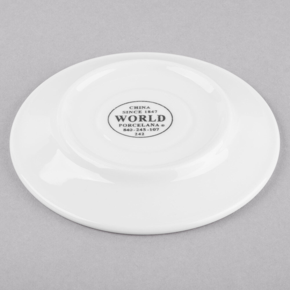 World Tableware 840-245-107 Porcelana 4 3/4" Bright White Porcelain AD ...