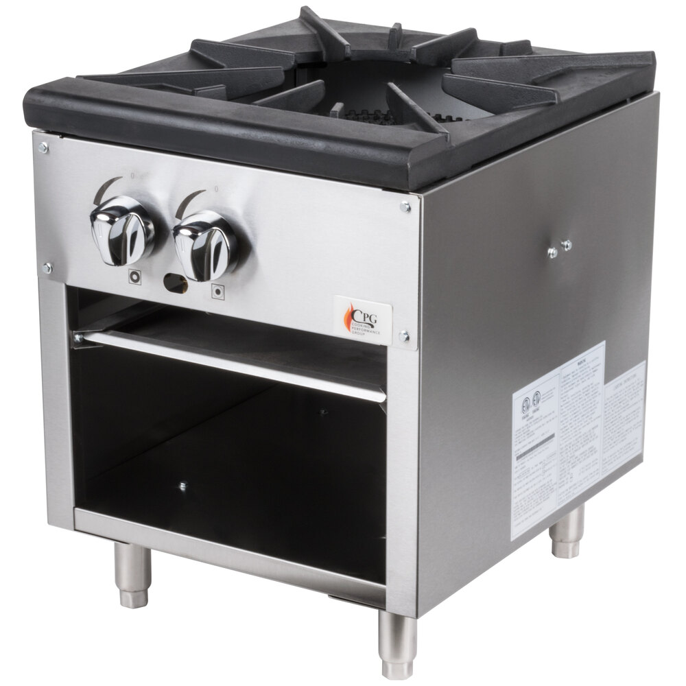Cooking Performance Group CPGSPR18N Natural Gas Stock Pot Range 80,000 BTU