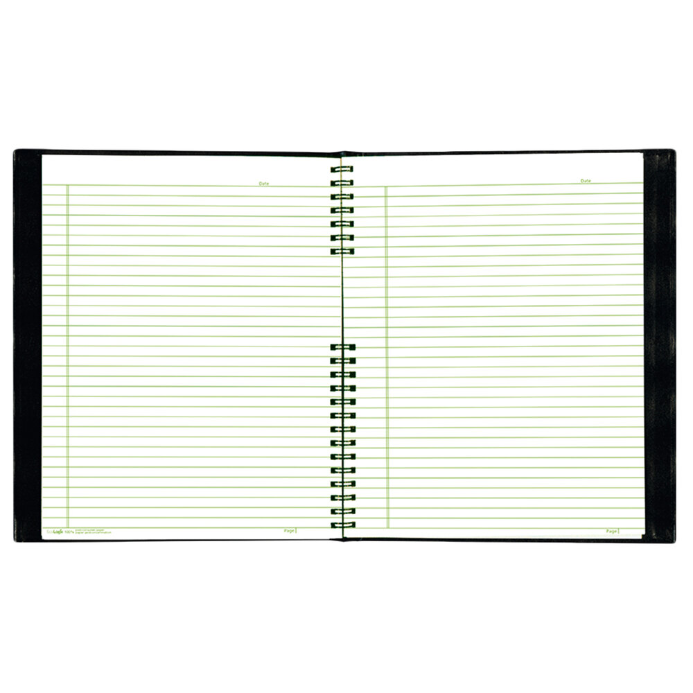 Blueline A10200EBLK NotePro Wirebound Black 11" x 8 1/2" College Ruled