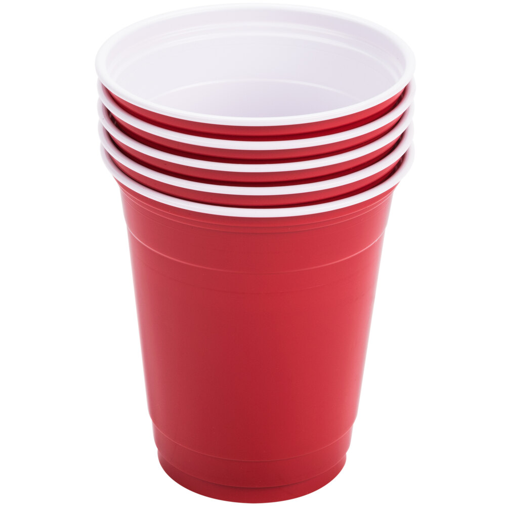 Solo P12SR 12 oz. Red Plastic Cup - 50/Pack
