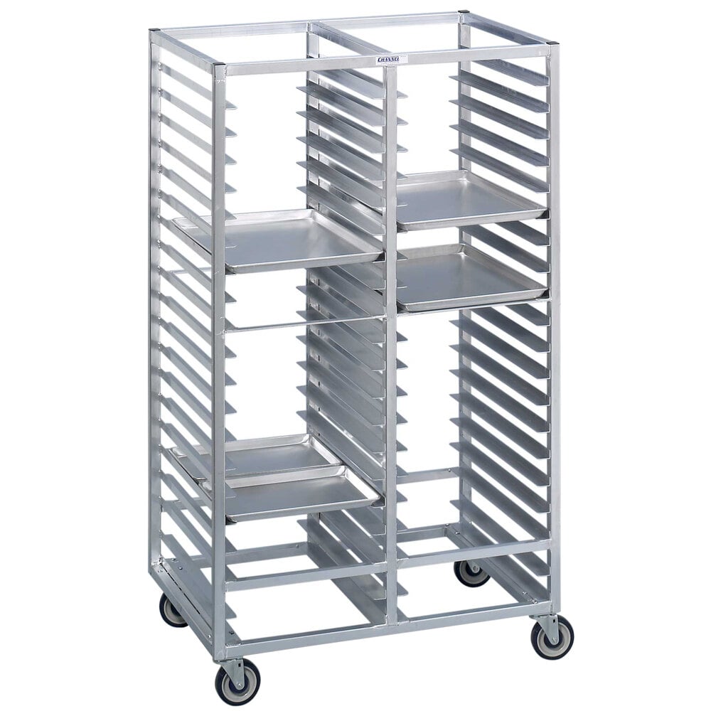 Channel 420A 60 Pan Bottom Load Double Aluminum Bun / Sheet Pan Rack