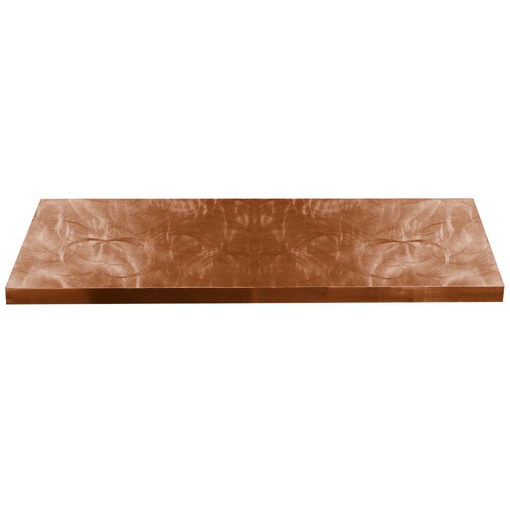 Tablecraft CWAL6TCP Translucent Copper 13 Gauge Aluminum Table Cover