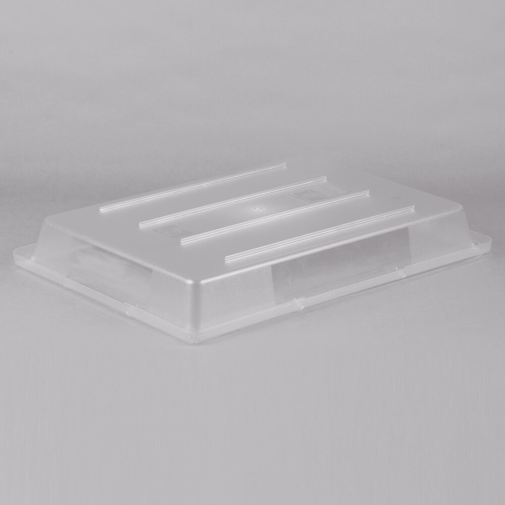Choice 26" x 18" x 3 1/2" Clear Plastic Food Storage Box