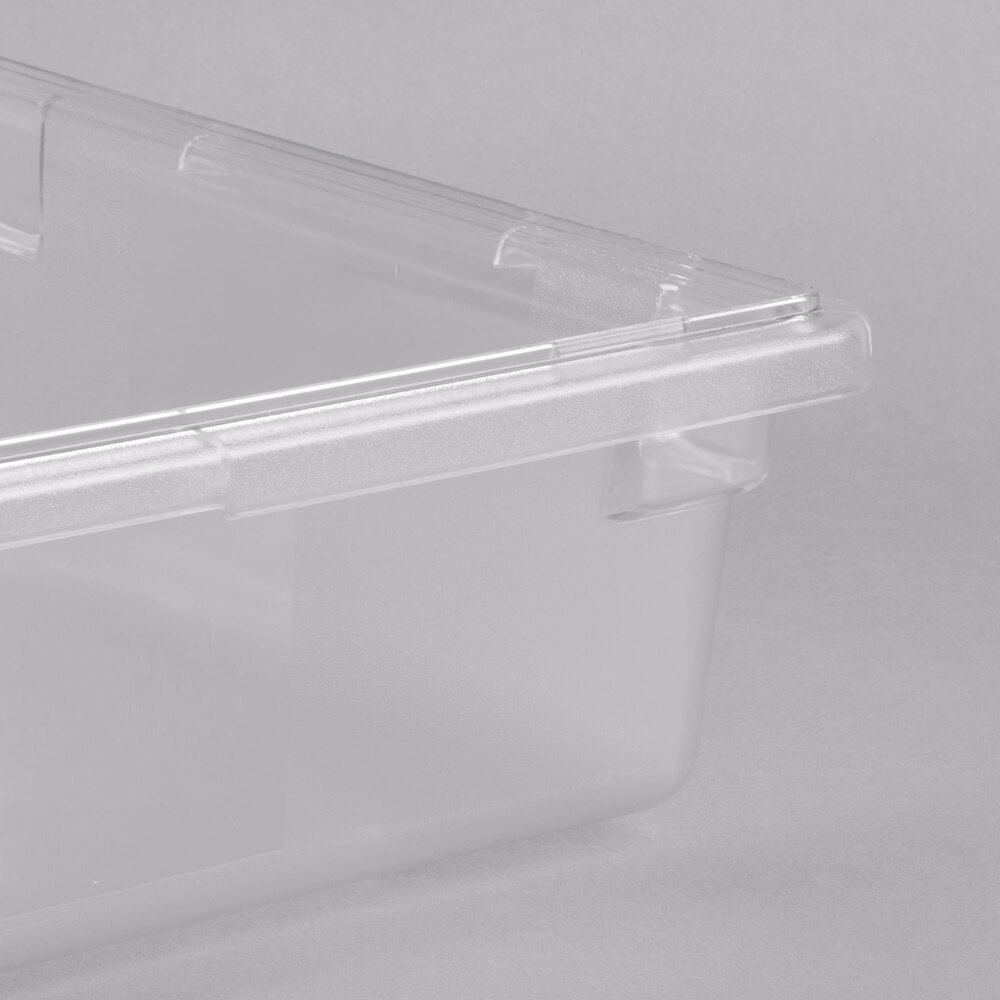 Choice 18" x 26" x 6" Clear Plastic Food Storage Box