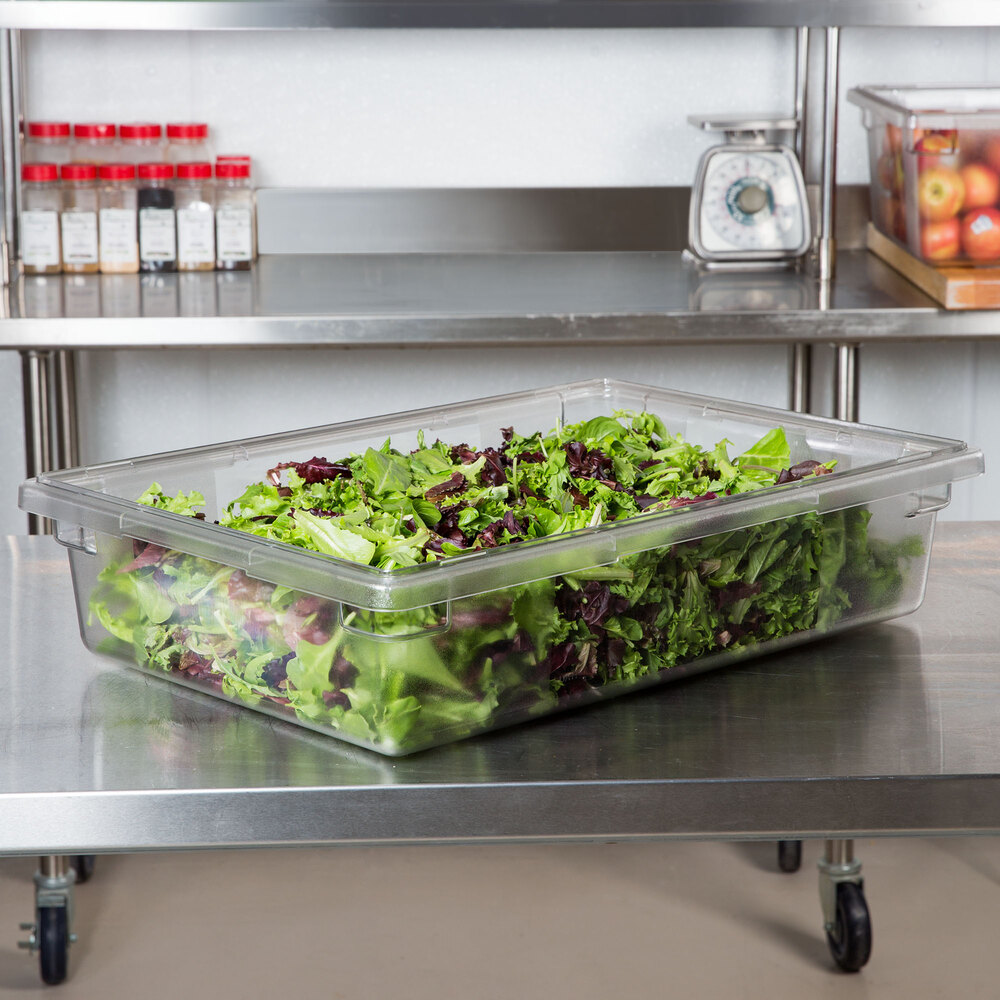 Choice 18" x 26" x 6" Clear Plastic Food Storage Box