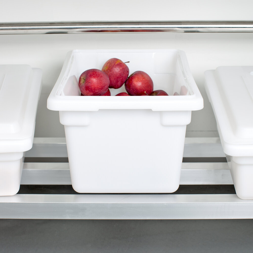 Choice 18" x 12" x 9" White Plastic Food Storage Box