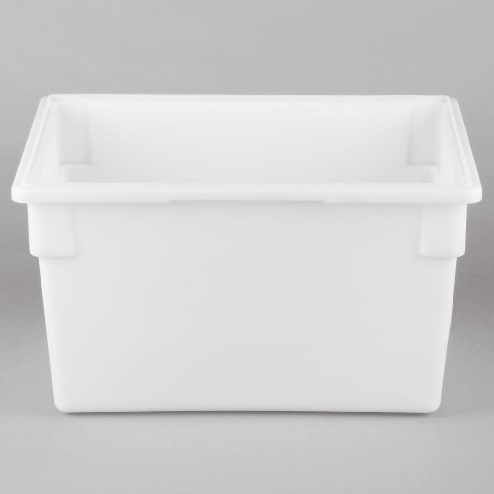 Choice 26" x 18" x 15" White Plastic Food Storage Box