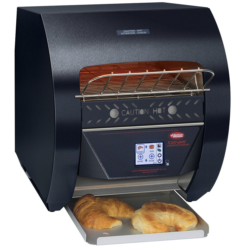 Hatco TQ3400 ToastQwik Black Conveyor Toaster with 2" Opening and