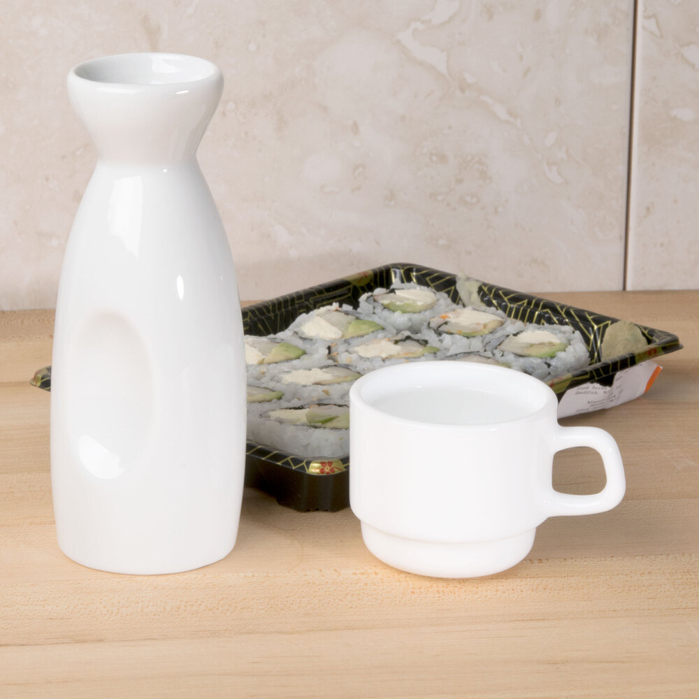 Core 6 oz. Bright White Sake Bottle 48/Case