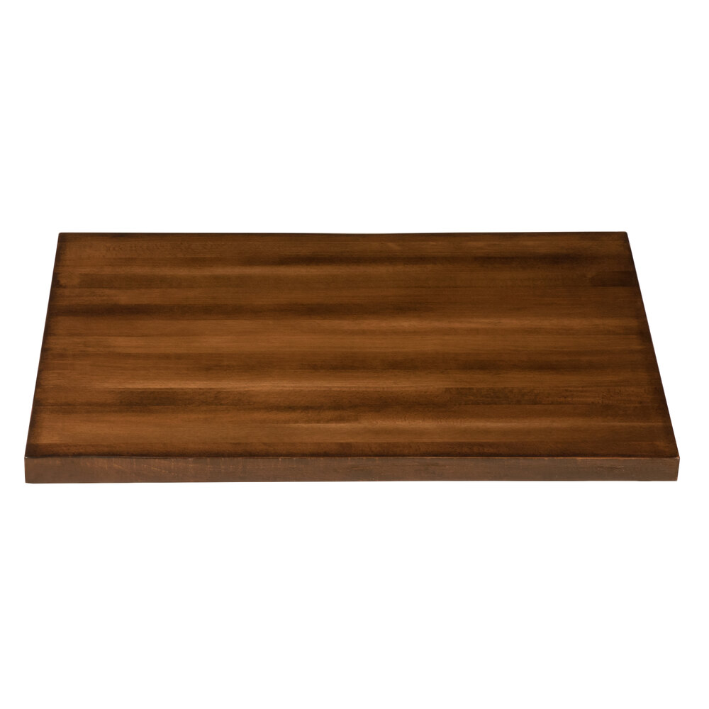 Lancaster Table & Seating 24" x 24" Solid Wood Live Edge Table Top with