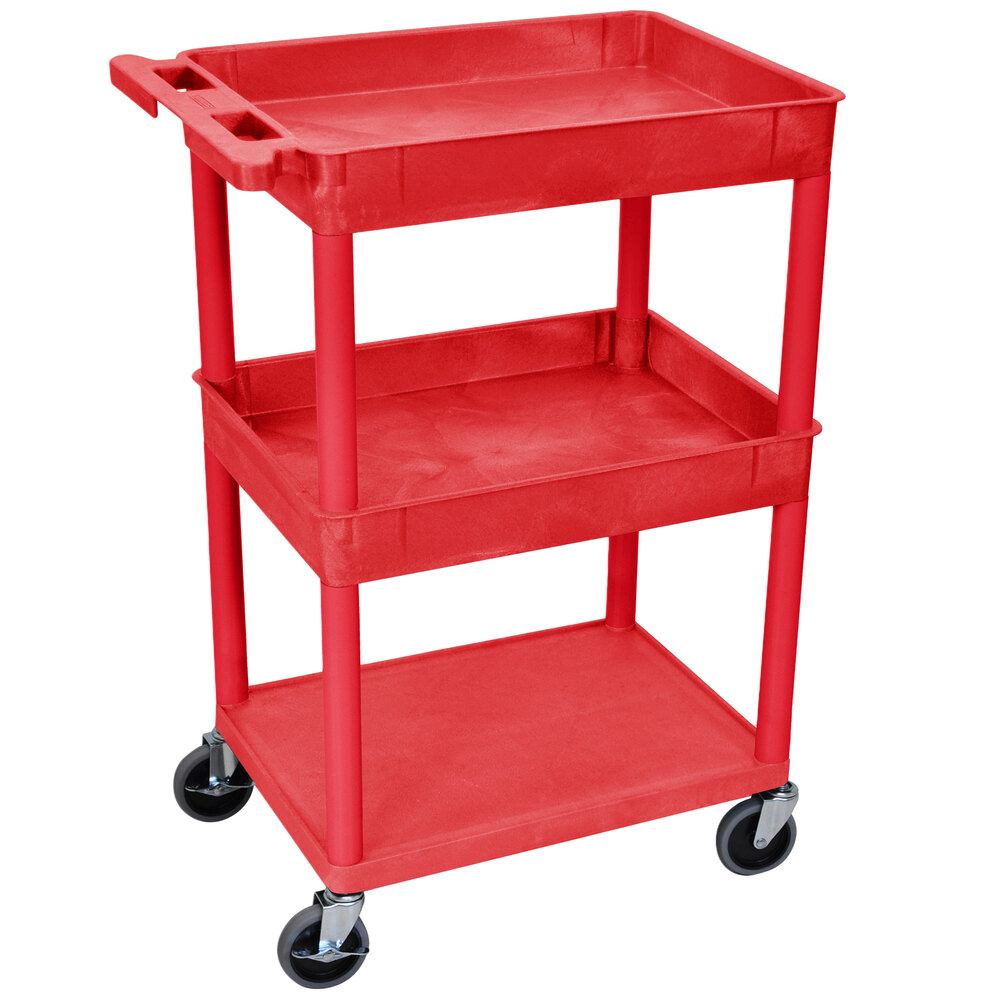 luxor 2 shelf utility cart