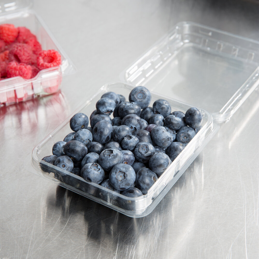 6 oz. Vented Clamshell Produce / Berry Container 600/Case