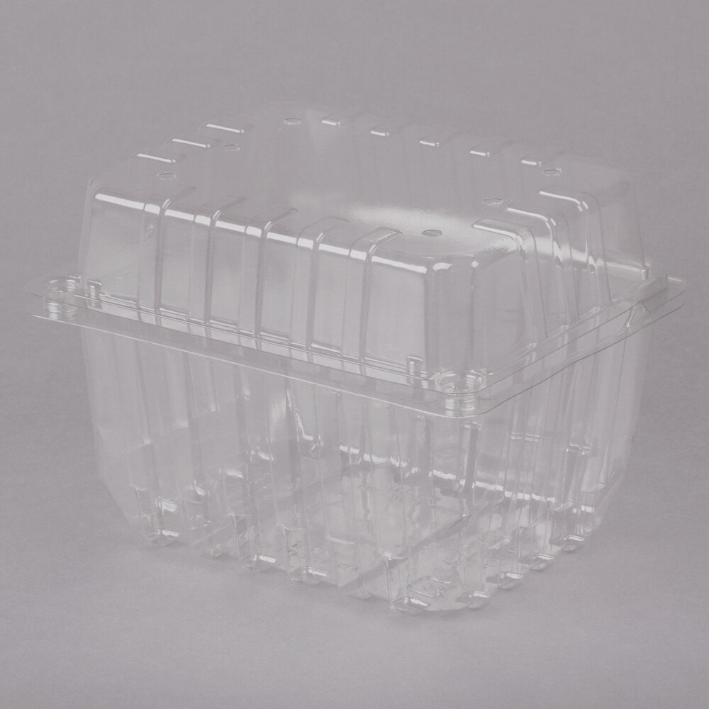 1 Qt. Clear Vented Clamshell Produce / Berry Container 320/Case