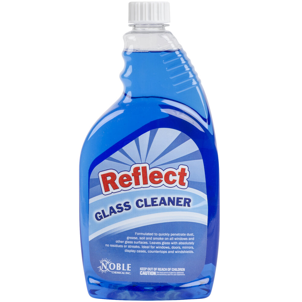 Noble Chemical 1 qt. / 32 oz. Reflect Glass / MultiSurface Cleaner 12/Case