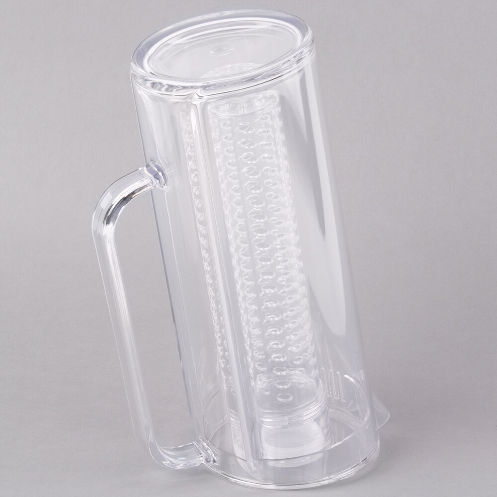 Tablecraft PP322FIN 2 Qt. Plastic Pitcher with Infusion Chamber