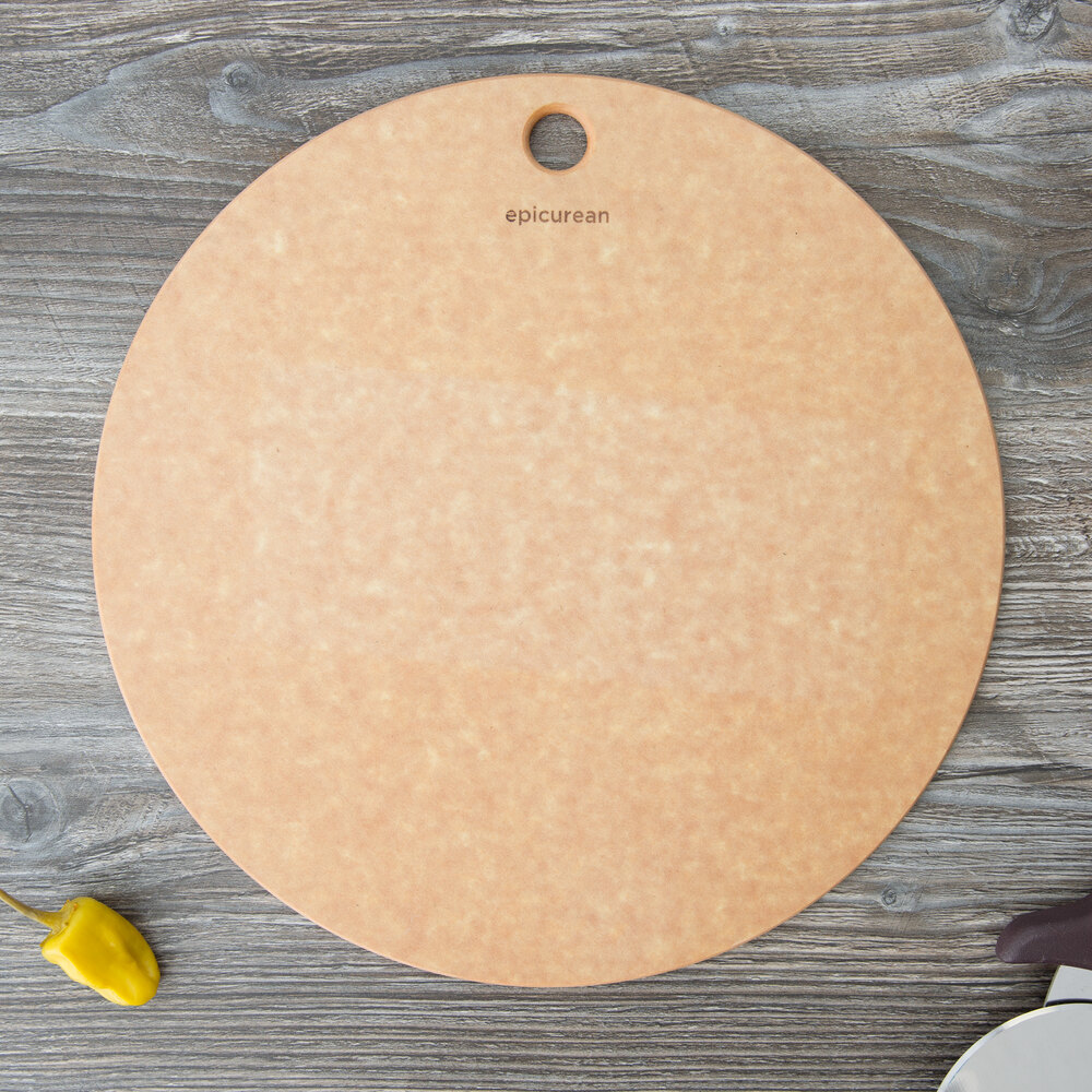Epicurean 429001201 Natural 12" Richlite Wood Fiber Round Pizza Board