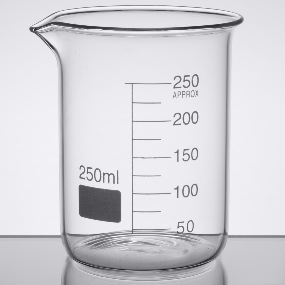 American Metalcraft GBE8 Chemistry Collection 8.5 oz. (250 mL) Beaker Glass