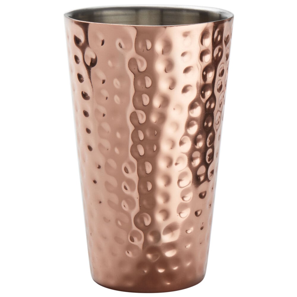 American Metalcraft HMTC16 16 oz. DoubleWall Hammered Copper Tumbler