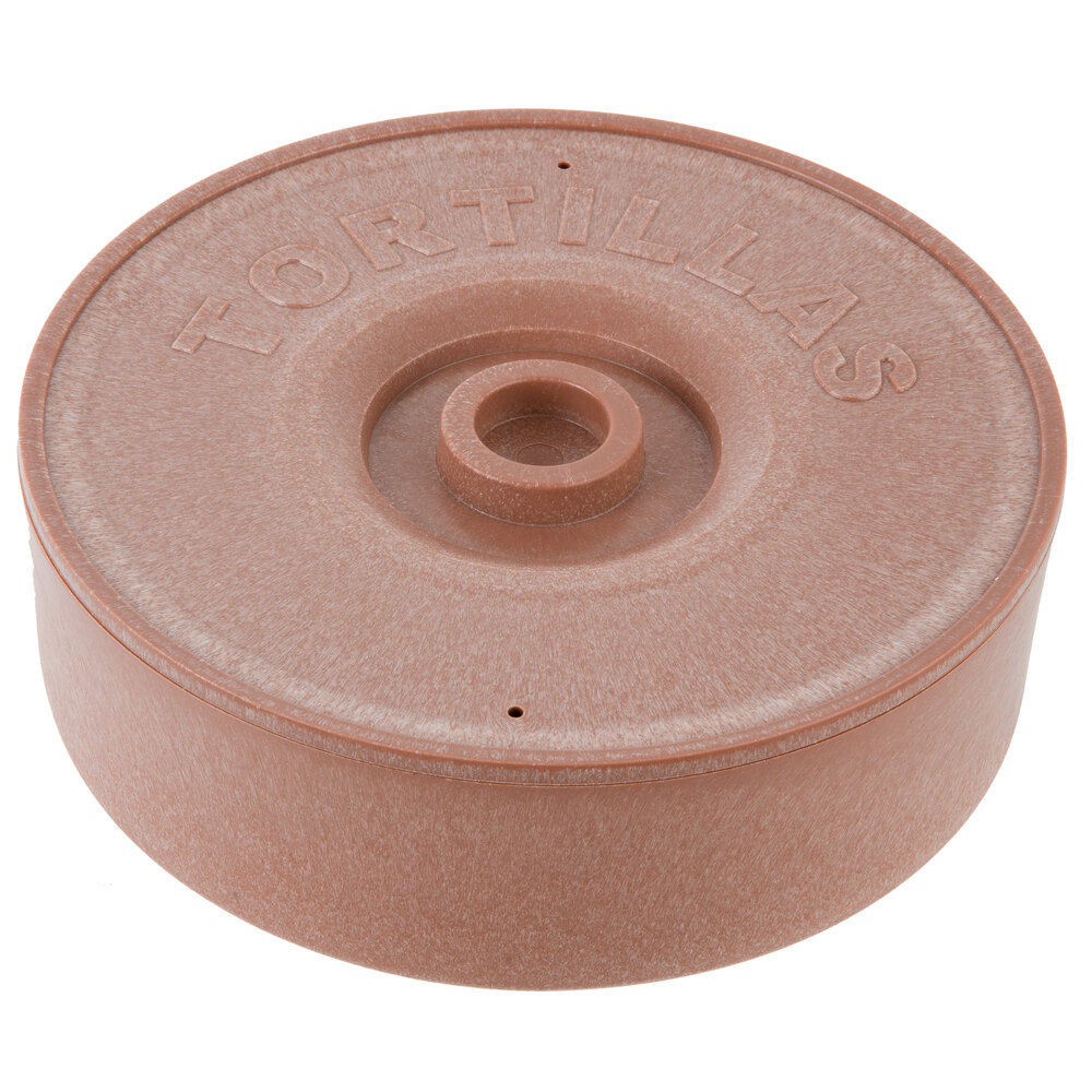 Choice 8 1/2" Brown Tortilla Warmer / Server