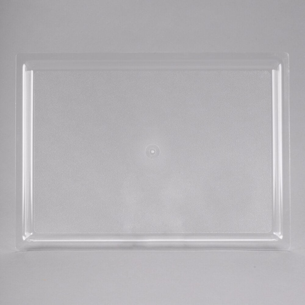 CalMil 3251312 13" x 18" Shallow Clear Bakery Tray