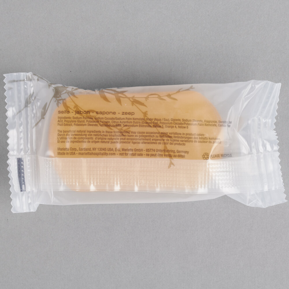 PAYA Orange and Papaya Translucent Face and Body Bar Soap 1.25 oz