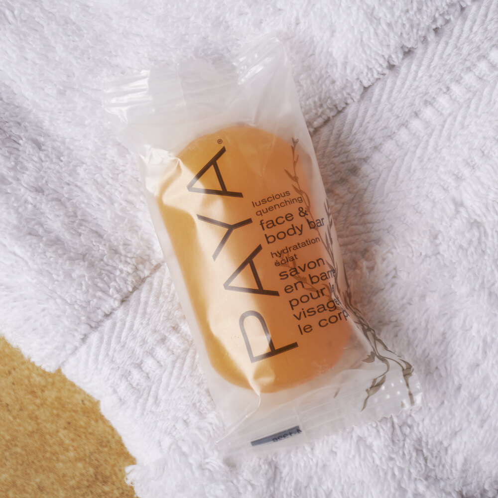 PAYA Orange and Papaya Translucent Face and Body Bar Soap 1.25 oz