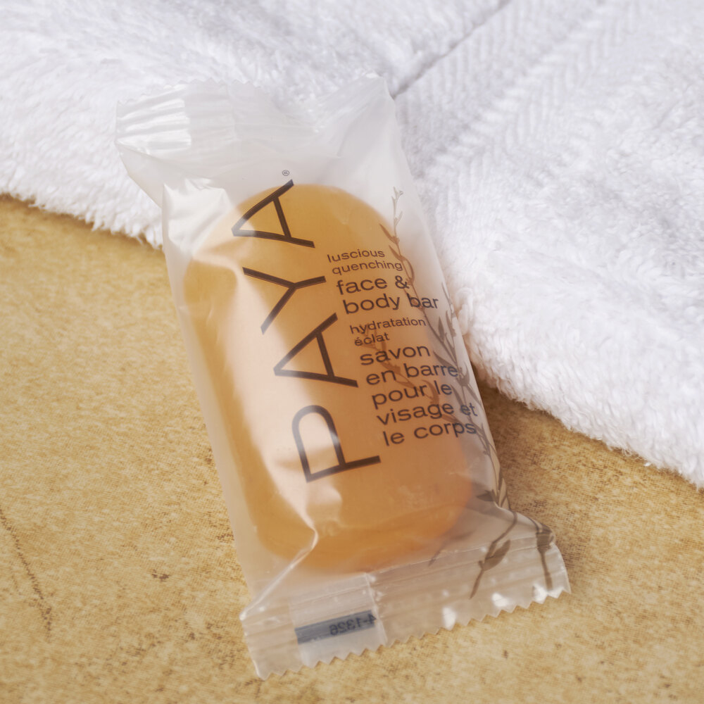 PAYA Orange and Papaya Translucent Face and Body Bar Soap 1.25 oz