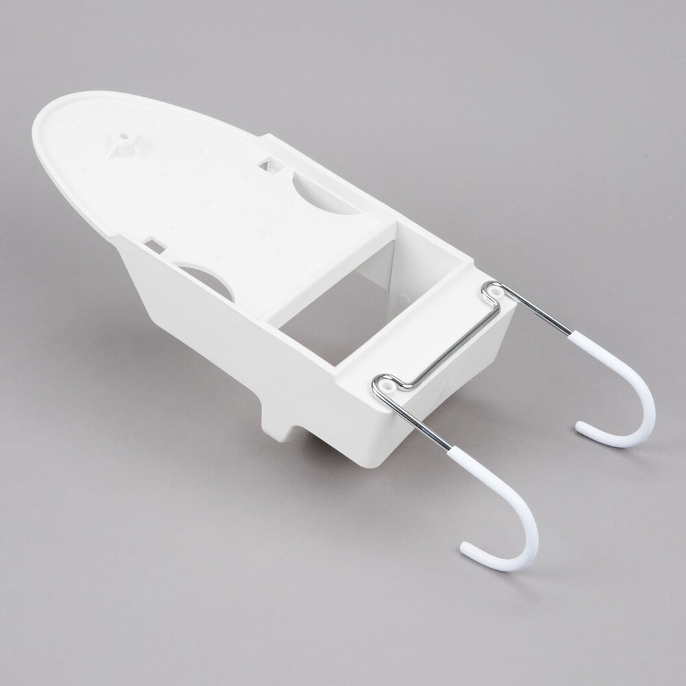 White Iron Caddy with Ironing Board Holder