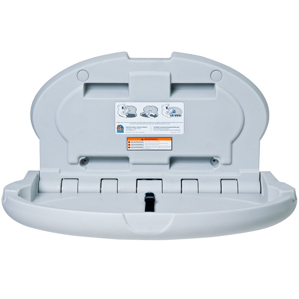 Koala Kare KB20801 Gray Horizontal Oval Baby Changing Station / Table
