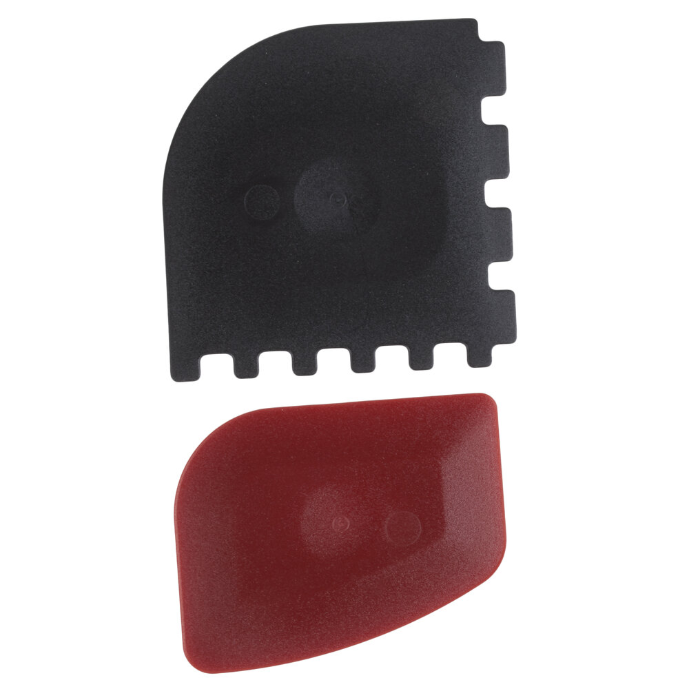 Lodge Red Pan Scraper and Black Grill Pan Scraper 2/Set