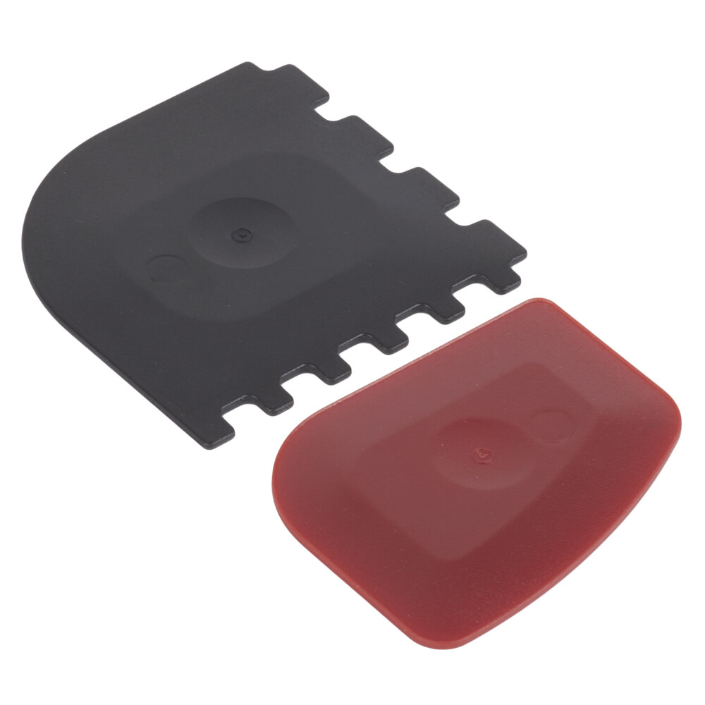 Lodge Red Pan Scraper and Black Grill Pan Scraper 2/Set
