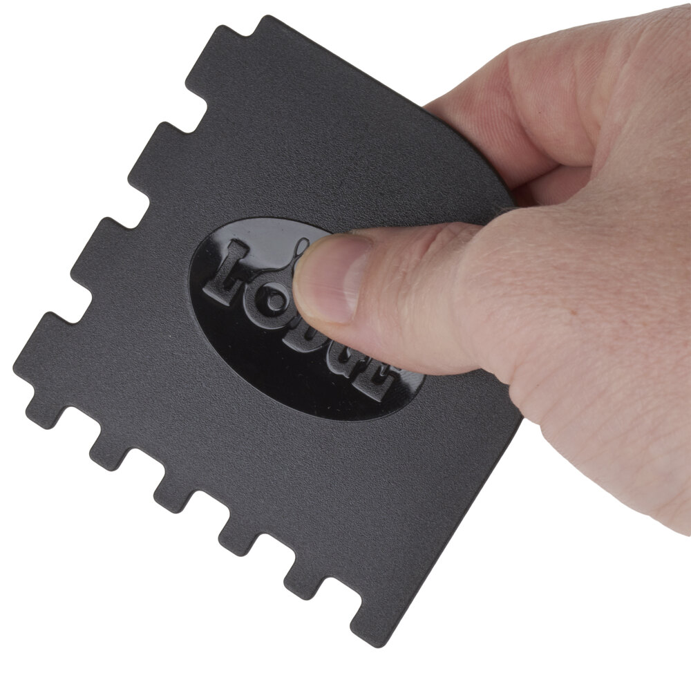 Lodge Red Pan Scraper and Black Grill Pan Scraper 2/Set