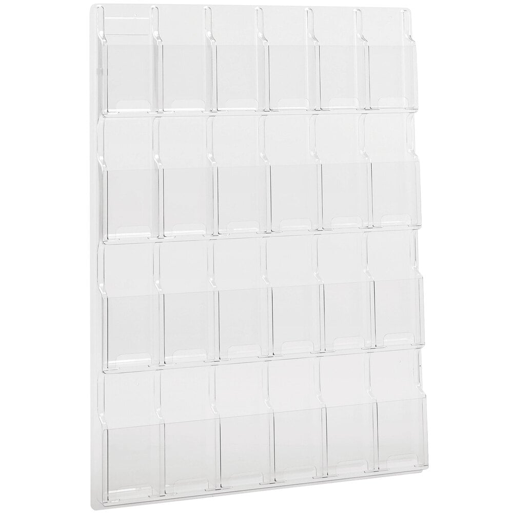Safco 5601CL Reveal Clear Wall Mount Display Rack 41