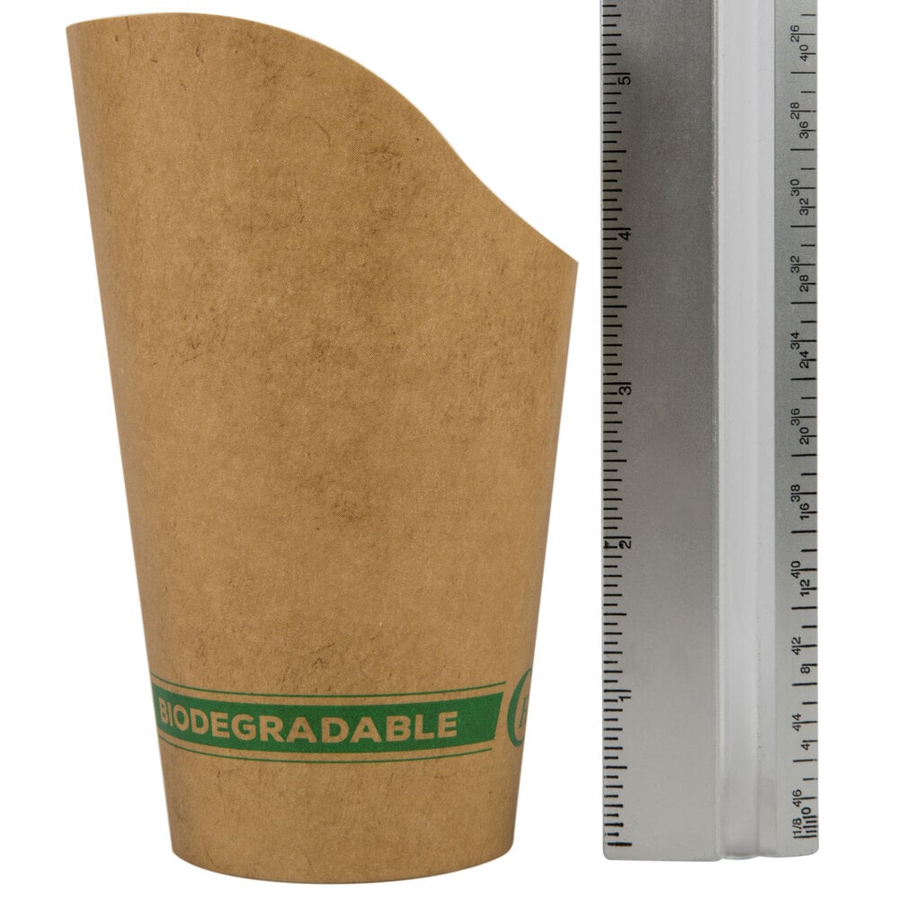 EcoChoice Large 7.5 oz. Kraft Compostable Paper Scoop Cup 50/Pack