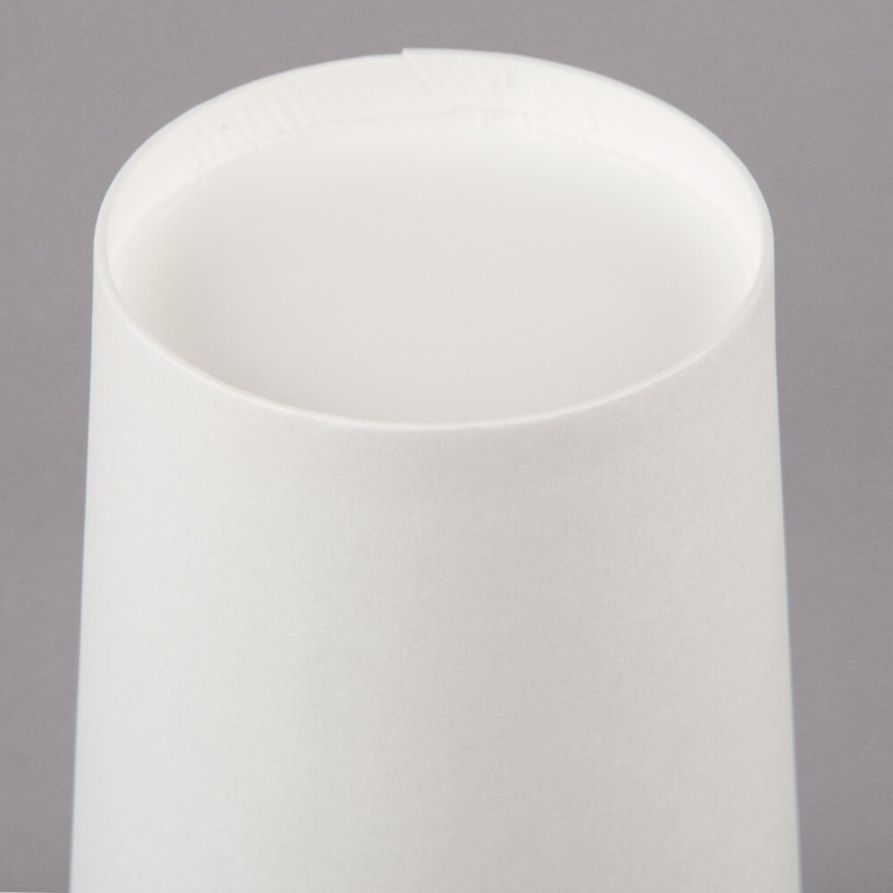 Choice Large 7.5 oz. White Paper Scoop Cup - 1000/Case