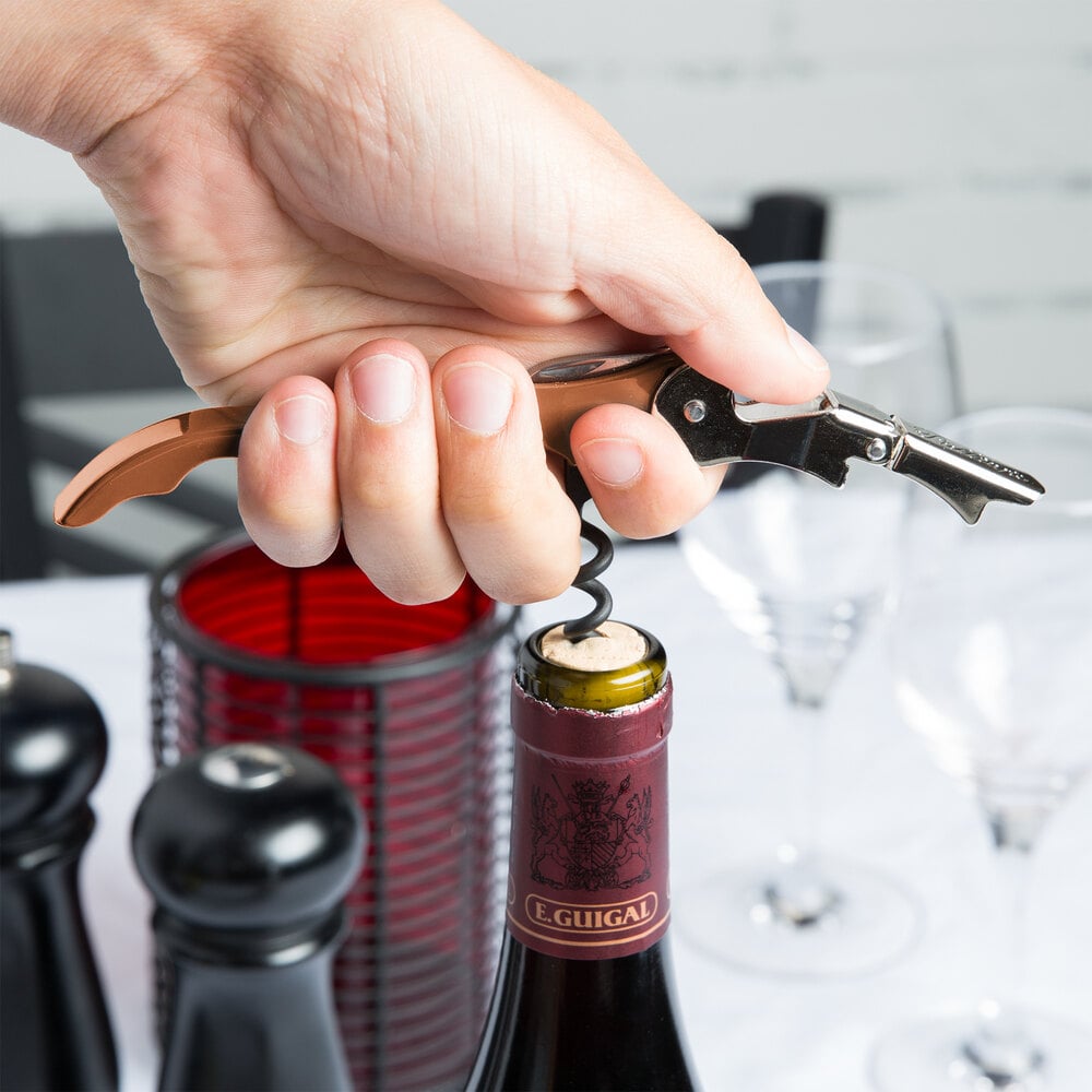 Pulltap's Original Customizable Waiter's Corkscrew with Copper Handle