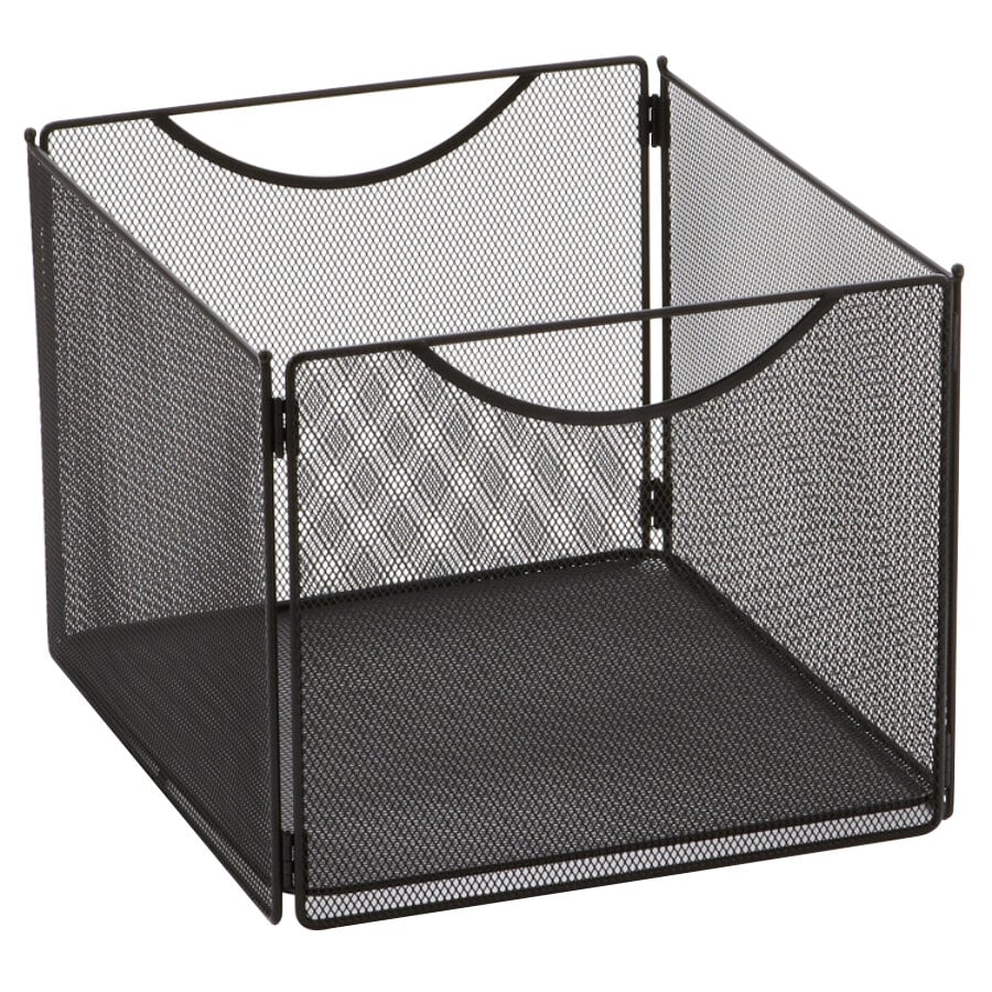 Safco 2173BL Onyx 12 1/2" x 14" x 10" Black Mesh Steel Mesh File