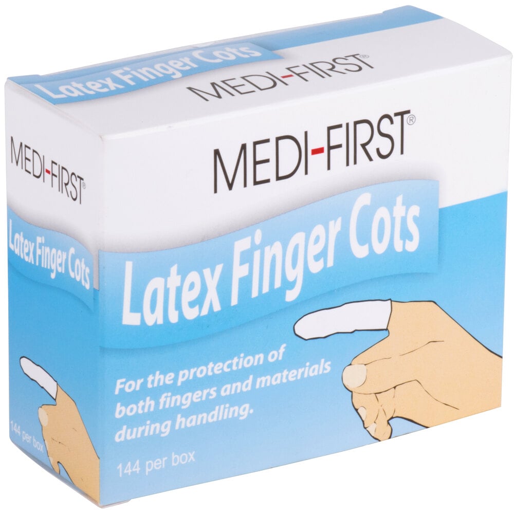 Finger Cots MediFirst Latex Finger Cots 144 / Box