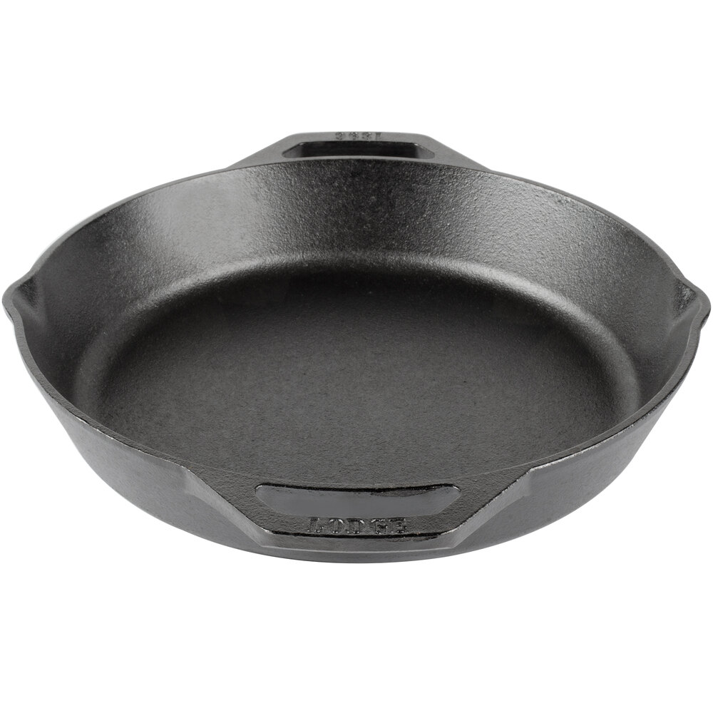 Lodge L10SKL 12" PreSeasoned Cast Iron Skillet with Loop Handles