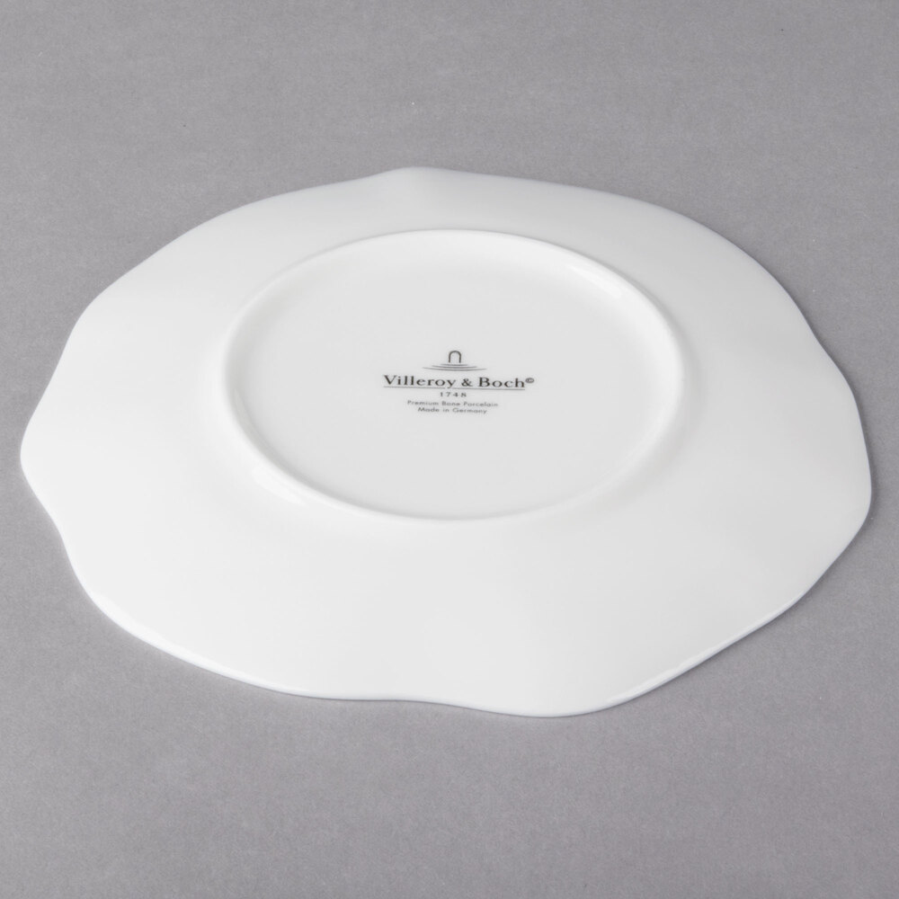 Villeroy & Boch 1640332660 Blossom 6 3/4" White Bone Porcelain Flat