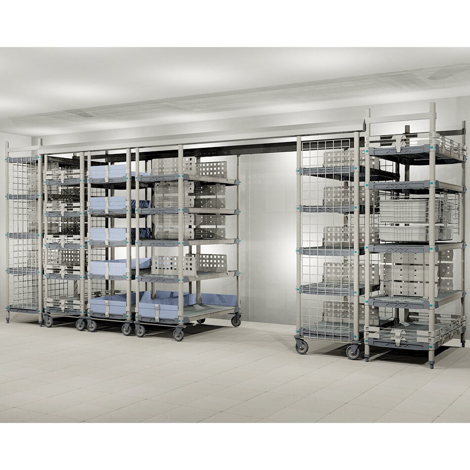 Metro MQTTM21S MetroMax Q Top Track 21 Stainless Steel Mobile Shelving   1484904 