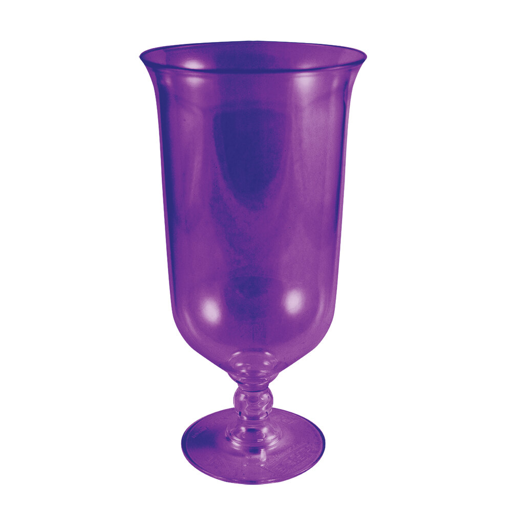 16 oz. Assorted Jewel Color Plastic Hurricane Cup 100/Case