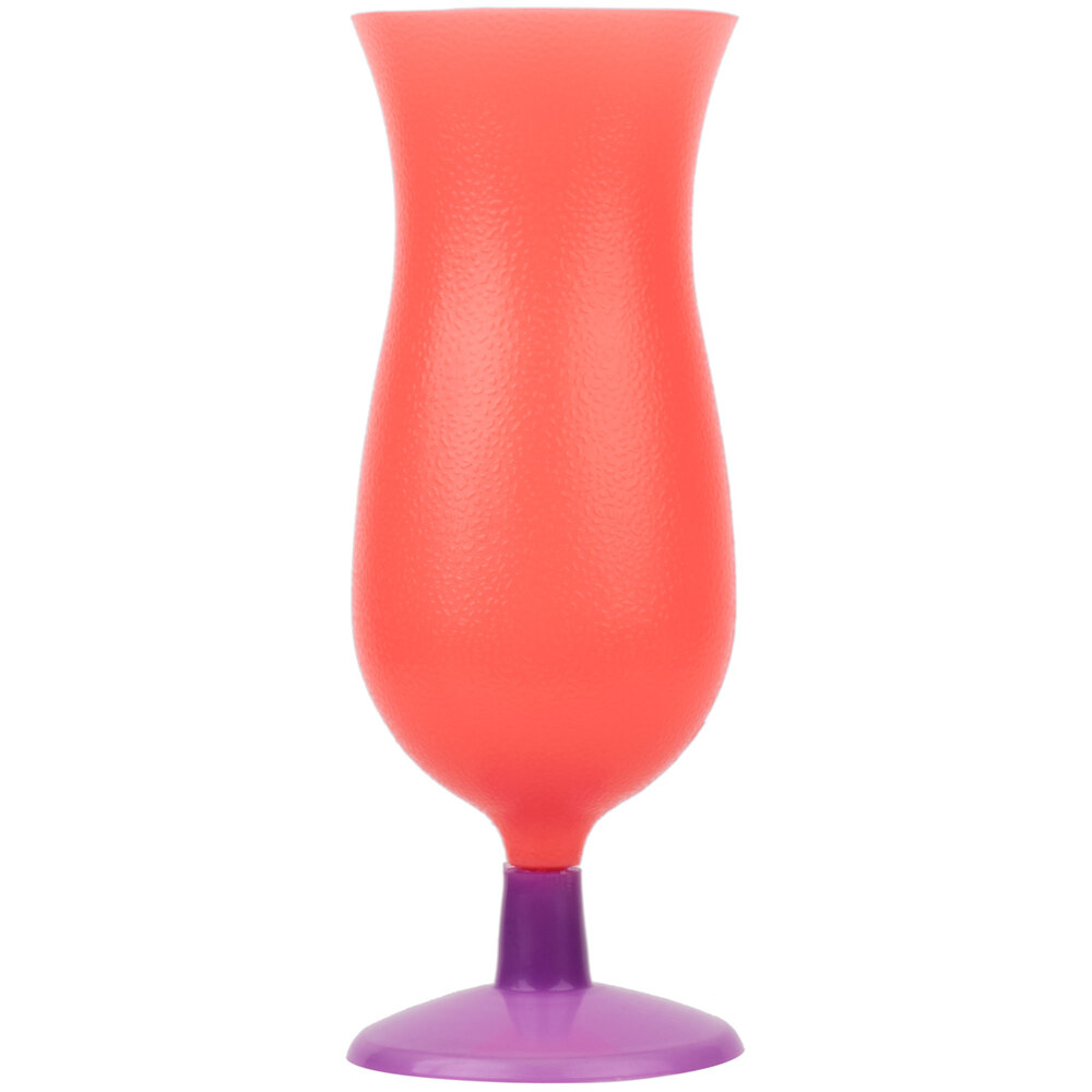 15 oz. Assorted Color Plastic Hurricane Cup 144/Case
