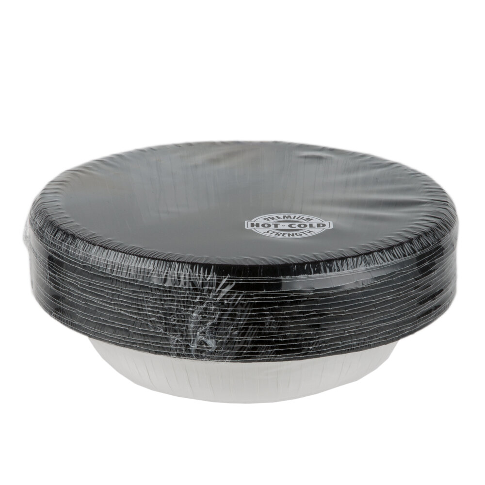 Creative Converting 173260 20 oz. Black Velvet Paper Bowl 20/Pack