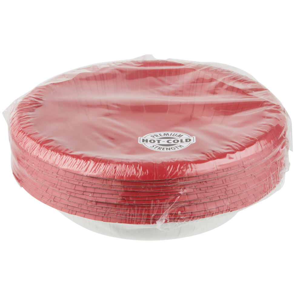 Creative Converting 173548 20 oz. Classic Red Paper Bowl 20/Pack