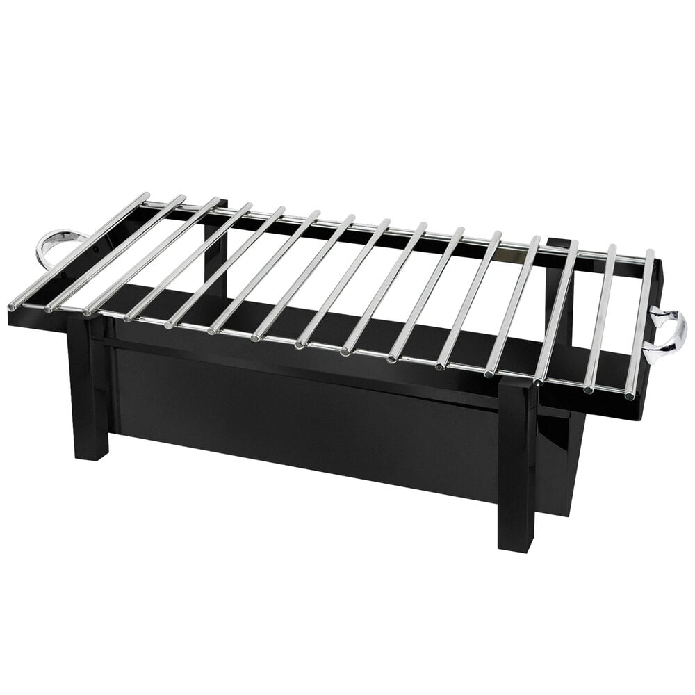 Eastern Tabletop 3249GMB P2 28" x 11 1/2" Black Coated Stainless Steel