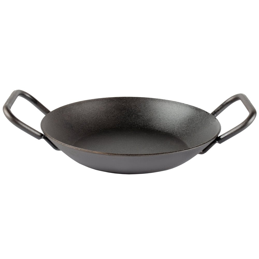 Lodge CRS8DLH French Style PreSeasoned 8" Carbon Steel Fry Pan with