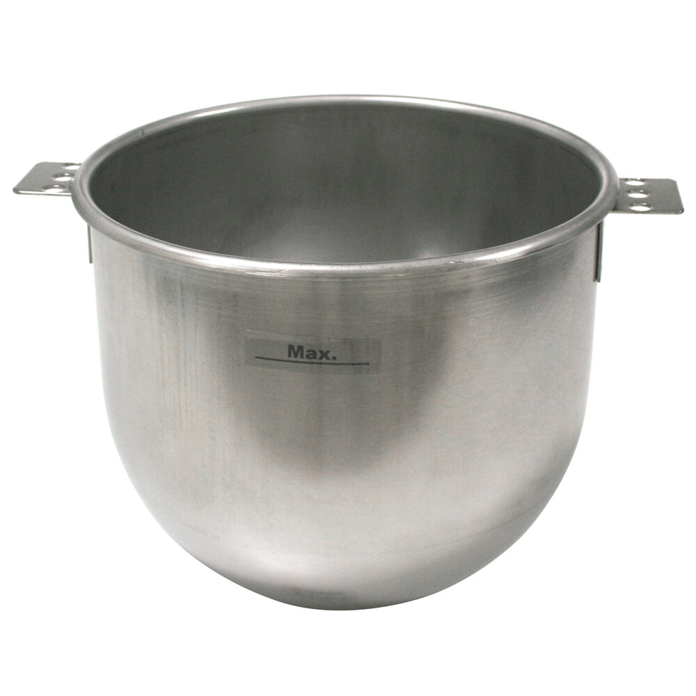 Sammic 2509494 10 Qt. Stainless Steel Mixer Bowl