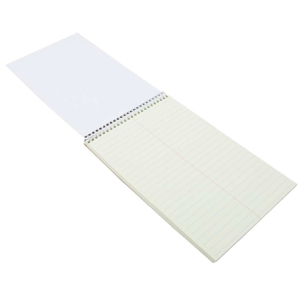 Ampad 25274 6" x 9" Gregg Ruled Green Tinted Wirebound Steno Pad 12/Pack