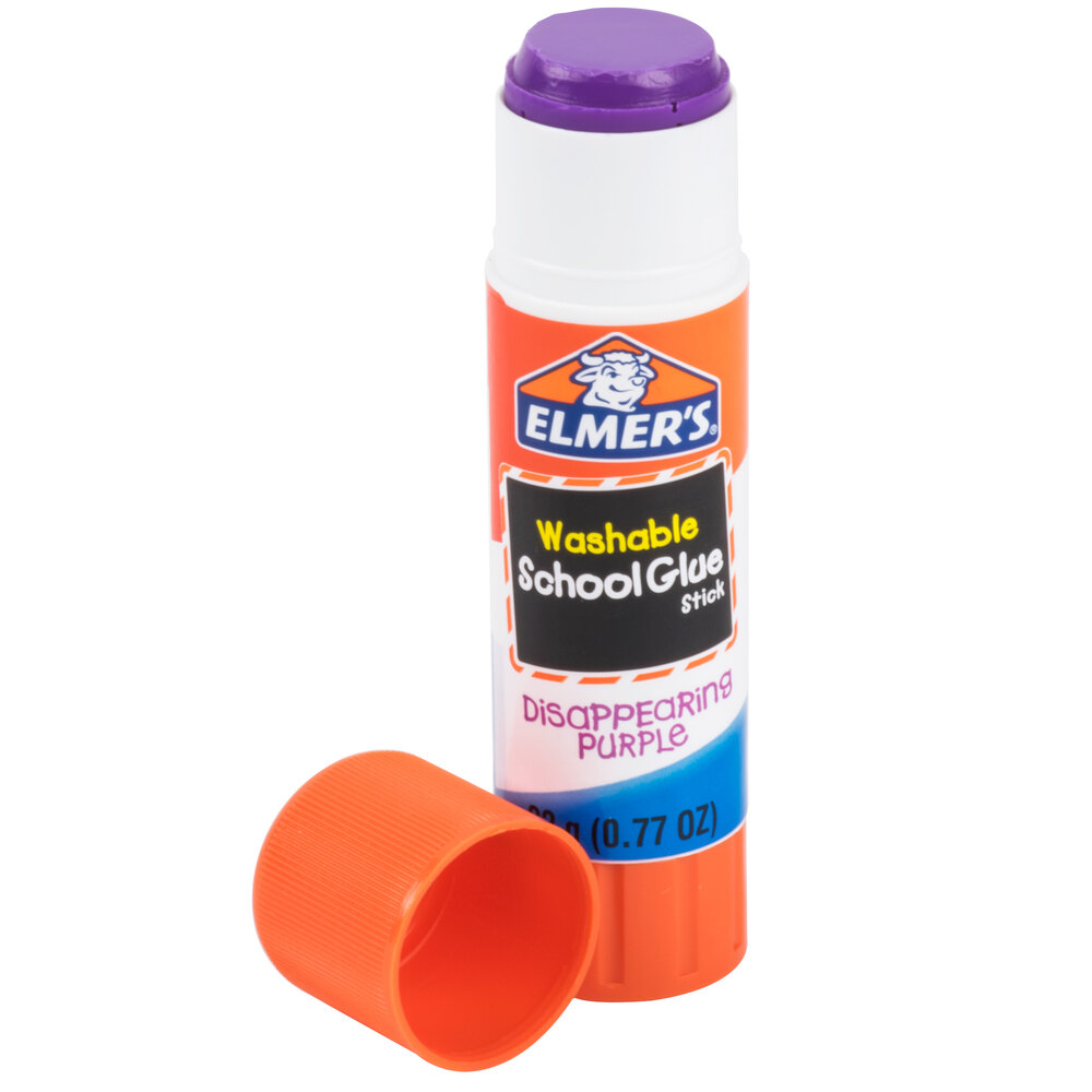 Elmer's E605 0.77 oz. Disappearing Purple School Glue Stick 30/Box